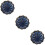 3Pcs Flower Shape Ceramic Snack Dish Side Plate Dipping Bowl 9