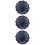 3Pcs Flower Shape Ceramic Snack Dish Side Plate Dipping Bowl 8