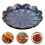 3Pcs Flower Shape Ceramic Snack Dish Side Plate Dipping Bowl 10