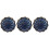 3Pcs Flower Shape Ceramic Snack Dish Side Plate Dipping Bowl 4