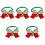 5Pcs Adjustable Christmas Dog And Cat Collar With Bell Decor 5