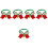 5Pcs Adjustable Christmas Dog And Cat Collar With Bell Decor 6