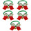 5Pcs Adjustable Christmas Dog And Cat Collar With Bell Decor 9