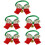 5Pcs Adjustable Christmas Dog And Cat Collar With Bell Decor 8