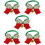 5Pcs Adjustable Christmas Dog And Cat Collar With Bell Decor 10
