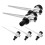 10Pcs Reusable Silver Sprinkler Stake Bases for Efficient Watering 3