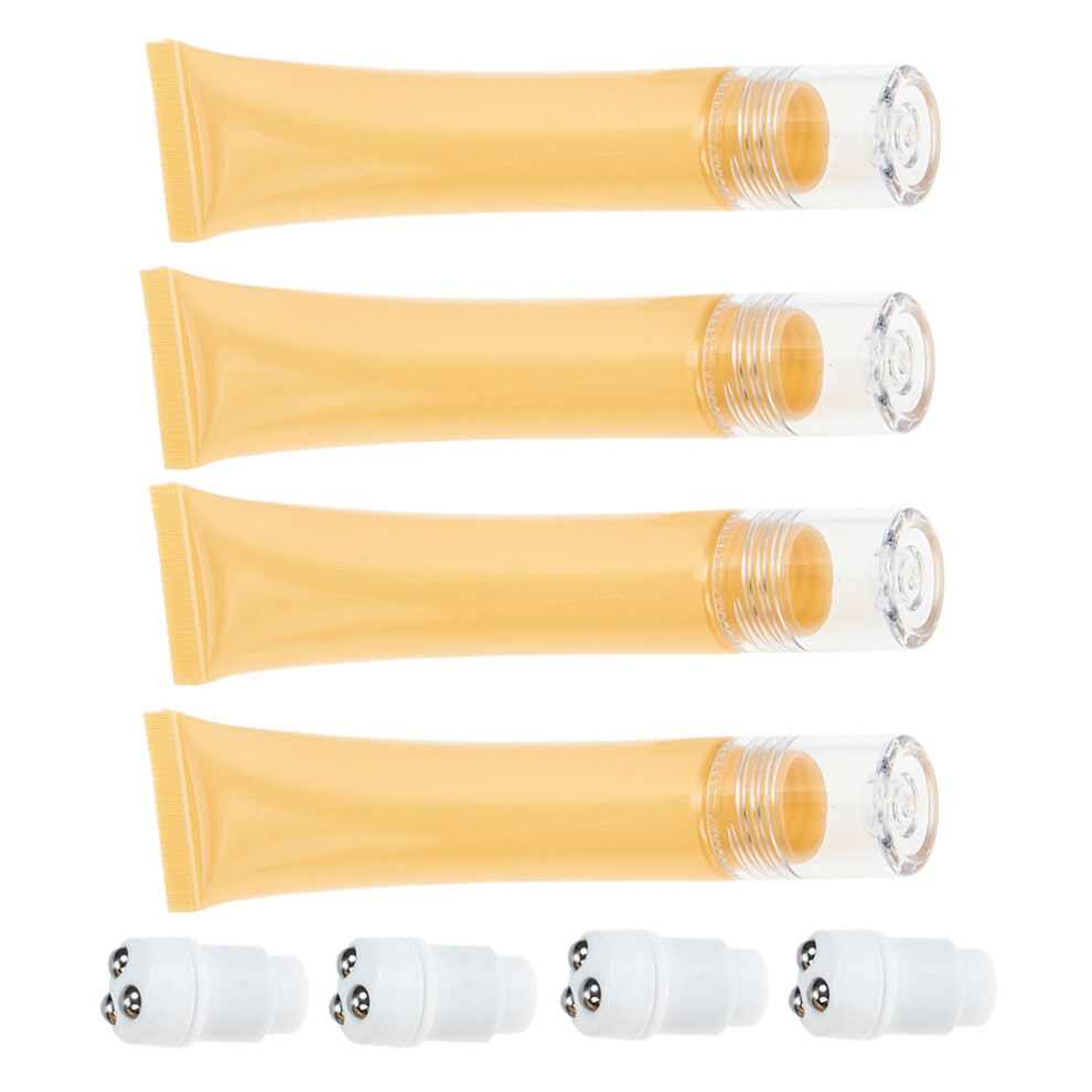 Iplusmile Cream 12 Pcs 20G Empty Roller Ball Eye Tube Travel Dispenser Khaki