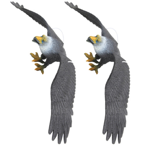 4 Pcs Plastic Eagle Ornament For Outdoor Bird Deterrent Use 2