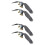 4 Pcs Plastic Eagle Ornament For Outdoor Bird Deterrent Use 7