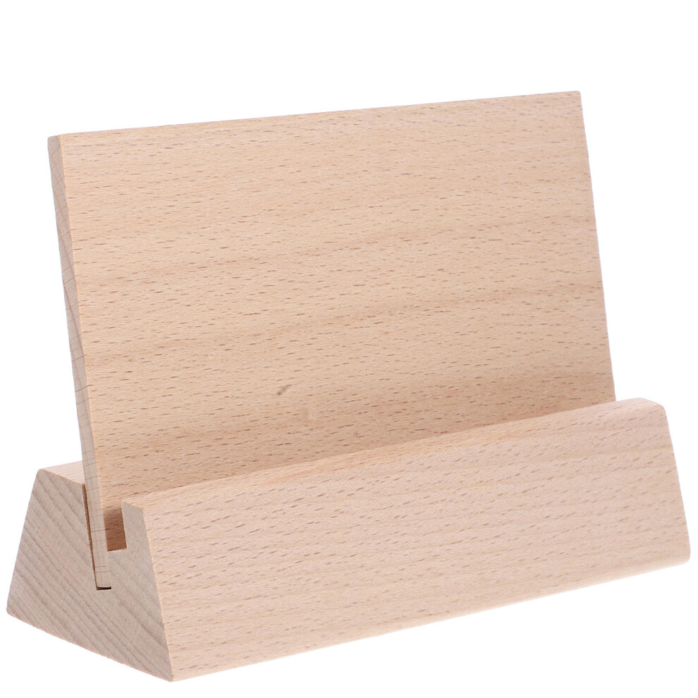 Photos - Other Furniture 3Pcs Wooden Desk Calendar Base Card Holder Display Stand