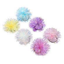 18 Pcs Plastic Ball Hair Rings Elastic Hair Ties For Ponytail