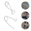 4 Pcs Stainless Steel Bottle Hanger Fish Pot Hook 10