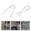 4 Pcs Stainless Steel Bottle Hanger Fish Pot Hook 8