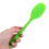3Pcs Silicone Soup Spoon Long Handle Nonstick Serving Scoop Green 4