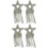 4 Pcs Glitter Star Patch Rhinestone Iron 7