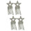 4 Pcs Glitter Star Patch Rhinestone Iron 9