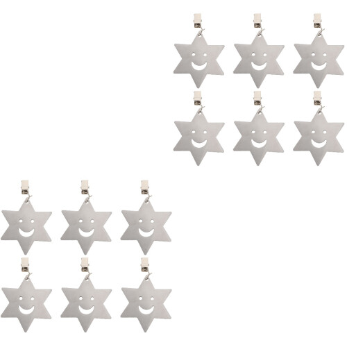 12 Pcs Stainless Steel Tablecloth Weights And Curtain Clips 2