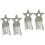 4 Pcs Glitter Star Patch Rhinestone Iron 6