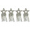 4 Pcs Glitter Star Patch Rhinestone Iron 4