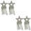 4 Pcs Glitter Star Patch Rhinestone Iron 8