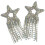 4 Pcs Glitter Star Patch Rhinestone Iron 3