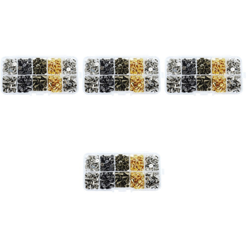400Ensembles Studs Punk Alliage Colorés Pour Ceintures Vêtements 2