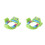 2Pcs Pattern Toddler Toilet Training Seat For Kids (Green) 9