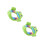 2Pcs Pattern Toddler Toilet Training Seat For Kids (Green) 3
