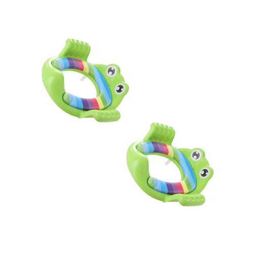 2Pcs Pattern Toddler Toilet Training Seat For Kids (Green) 2
