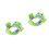 2Pcs Pattern Toddler Toilet Training Seat For Kids (Green) 7