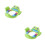 2Pcs Pattern Toddler Toilet Training Seat For Kids (Green) 4