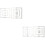 2Pcs Acrylic Transparent Quilting Ruler Double Square Sewing Tool 6