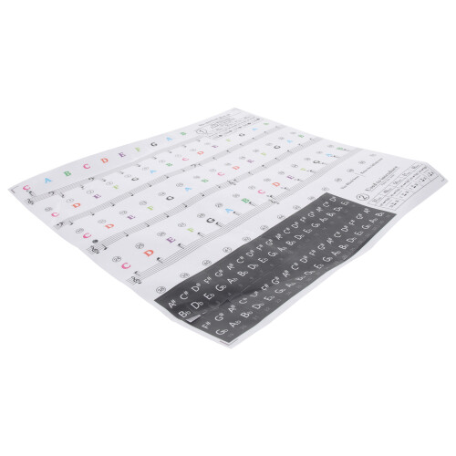 3 Sheets Beginner Piano Keyboard Stickers For Electronic Keyboard 2