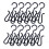 50 Pcs Double Hook Drying Racks Plastic Shoe Hangers 1
