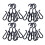 50 Pcs Double Hook Drying Racks Plastic Shoe Hangers 2