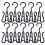 50 Pcs Double Hook Drying Racks Plastic Shoe Hangers 3