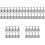 50 Pcs Double Hook Drying Racks Plastic Shoe Hangers 5