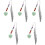 5Pcs Crystal Pendant Plume Reading Bookmark Decorative Set 5