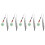 5Pcs Crystal Pendant Plume Reading Bookmark Decorative Set 11