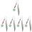 5Pcs Crystal Pendant Plume Reading Bookmark Decorative Set 7