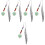 5Pcs Crystal Pendant Plume Reading Bookmark Decorative Set 6