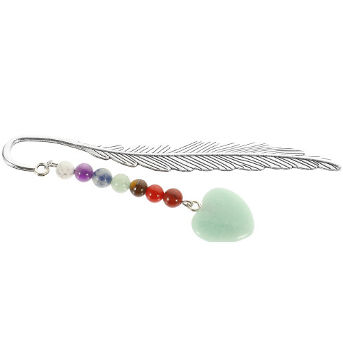 5Pcs Crystal Pendant Plume Reading Bookmark Decorative Set 1