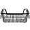 2Pcs Metal Wire Storage Basket With Handles For Bathroom And Snacks 2