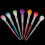 1 Pack 2 Pcs Portable Manicure Cleaning Brush Mushroom 7