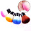 1 Pack 2 Pcs Portable Manicure Cleaning Brush Mushroom 3