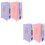 4 Pcs Portable Academic Planner Multi-Function Notebook 8