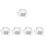 5Pcs Decorative Kitten Collar Wear-Resistant Cat Bow Tie Accessory 5