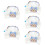 5Pcs Decorative Kitten Collar Wear-Resistant Cat Bow Tie Accessory 10