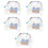 5Pcs Decorative Kitten Collar Wear-Resistant Cat Bow Tie Accessory 7
