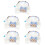 5Pcs Decorative Kitten Collar Wear-Resistant Cat Bow Tie Accessory 6